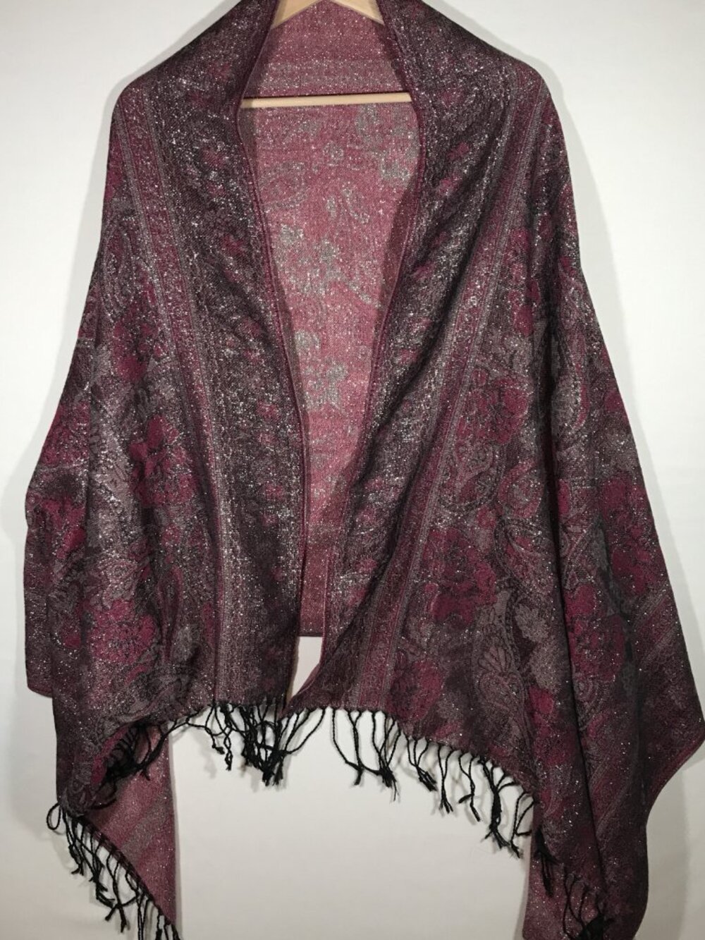 West Loop Women's 68" X 27½" Maroon Scarf Shawl Wrap